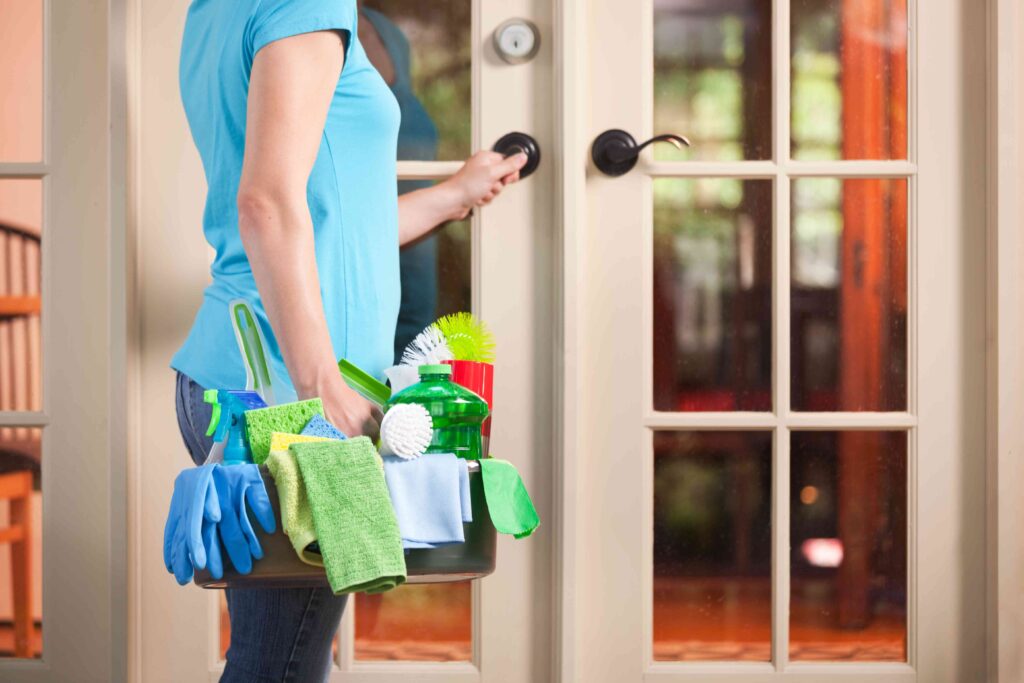 San Francisco homeowner preparing home before house cleaning service arrives